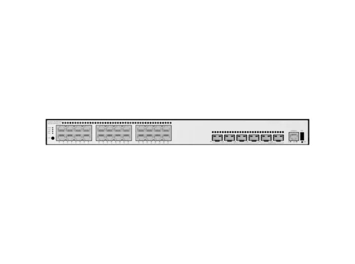 S5735-S24P4XE-V2 - 24*10/100/1000BASE-T ports, 4*10GE SFP+ ports, 2*12GE stack ports, AC power PoE+, without power module