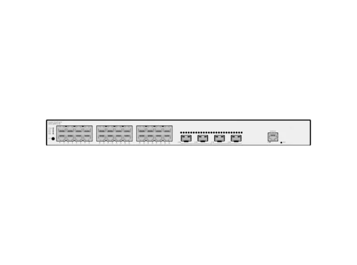 S5735-L24P4S-A-V2 - 24*10/100/1000BASE-T ports, 4*10GE SFP+
ports, 2*12.5GE stack ports, PoE+, AC power