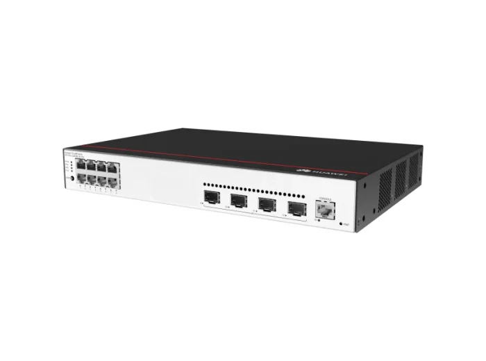 S5735-L8P4S-A-V2 - 8*10/100/1000BASE-T ports, 4*GE SFP ports,
PoE+, AC power