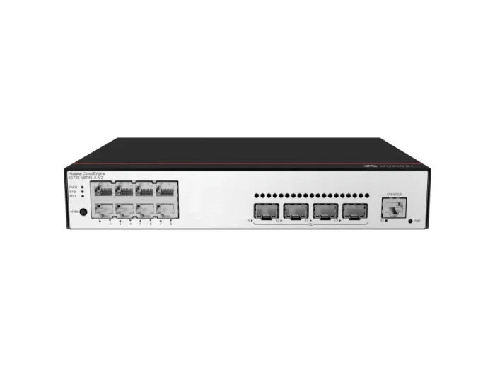 S5735-L8T4S-A-V2 - 8*10/100/1000BASE-T ports, 4*GE SFP ports, PoE+, AC power