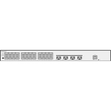 S5735-L24P4S-A-V2 - 24*10/100/1000BASE-T ports, 4*10GE SFP+
ports, 2*12.5GE stack ports, PoE+, AC power