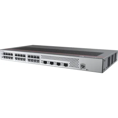 S5735-L24T4X-QA-V2 - 24*0/100/1000BASE-T ports, 4*10GE SFP+
ports, 2*12.5GE stack ports, PoE+, AC power