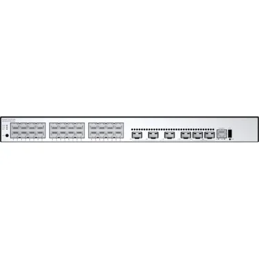 S5735-L24T4XE-A-V2 - 24*10/100/1000BASE-T ports, 4*10GE SFP+ ports, 2*12GE stack ports, AC power