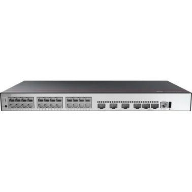 S5735-L24T4XE-A-V2 - 24*10/100/1000BASE-T ports, 4*10GE SFP+ ports, 2*12GE stack ports, AC power