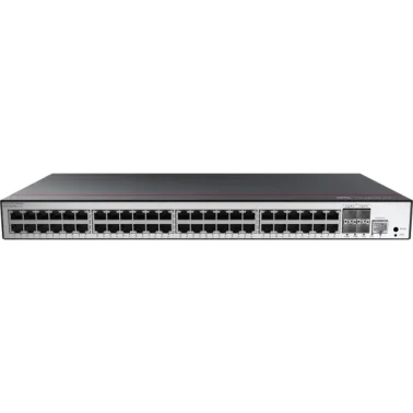 S5735-L48LP4S-A-V2 - 48*10/100/1000BASE-T ports, 4*GE SFP ports,
PoE+, AC power