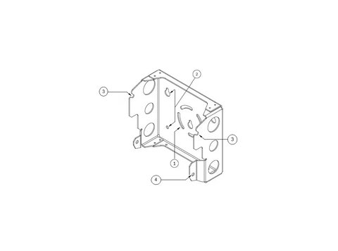 IW6300 POLE MOUNT KIT L- - IW6300 POLE MOUNT KIT L- BRACKET PAIR - SPARE