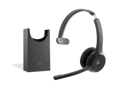 HEADSET 721 WIRELESS - HEADSET 721 WIRELESS SINGLE+STAND CARBON BLACK USBA B