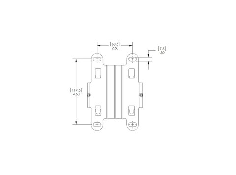 1530/1560 SERIES POLE/WALL - 1530/1560 SERIES POLE/WALL MOUNT KIT W/POWER ADPATER MOUNT