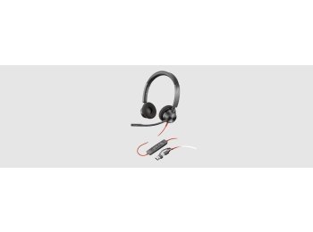 Blackwire 3320-M USB-A - HP POLY Plantronics Blackwire BW3320 USB-A Kabel Kopfbügel Headset - Binaural - Ohraufliegend - 20 Hz bis 20 kHz Frequenzgang - Geräuschunterdrückung Mikrophon - Host-Schnittstelle: USB Typ-A