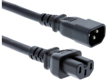CABINET JUMPER POWER CORD - CABINET JUMPER POWER CORD 250 VAC 10A C14-C15 CONNECTORS