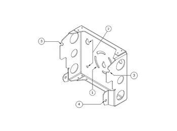 IW6300 POLE MOUNT KIT L- - IW6300 POLE MOUNT KIT L- BRACKET PAIR - SPARE