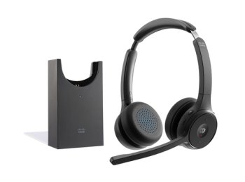 HEADSET 722 WIRELESS DUAL+STAND - HEADSET 722 WIRELESS DUAL+STAND CARBON BLACK USBA BUNDLE