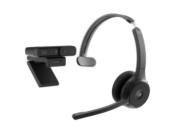 Cisco BUNDLE - Cisco BUNDLE HEADSET722+DESKCAM1080P CARBONBL