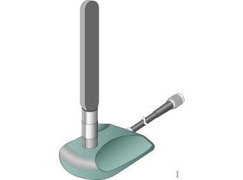 SINGLE UNIT ANTENNA EXTENSION - SINGLE UNIT ANTENNA EXTENSION BASE (10 FOOT CABLE INCLUDED)