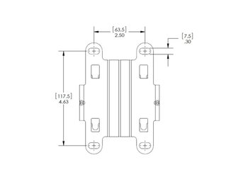 1530/1560 SERIES POLE/WALL - 1530/1560 SERIES POLE/WALL MOUNT KIT W/POWER ADPATER MOUNT