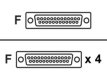 HIGH DENSITY 4PT EIA-232 CABLE - HIGH DENSITY 4PT EIA-232 CABLE FEMALE DCE