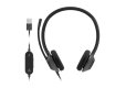 HEADSET 322 WIRED DUAL ON-EAR - HEADSET 322 WIRED DUAL ON-EAR CARBON BLACK USB-A